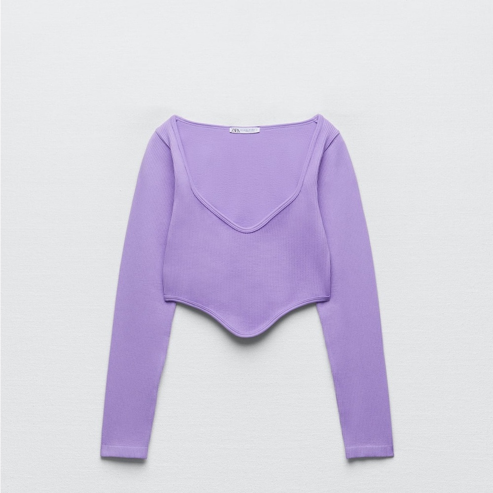 NWTS Zara Lavender Seamless Corset Top Size XS-S